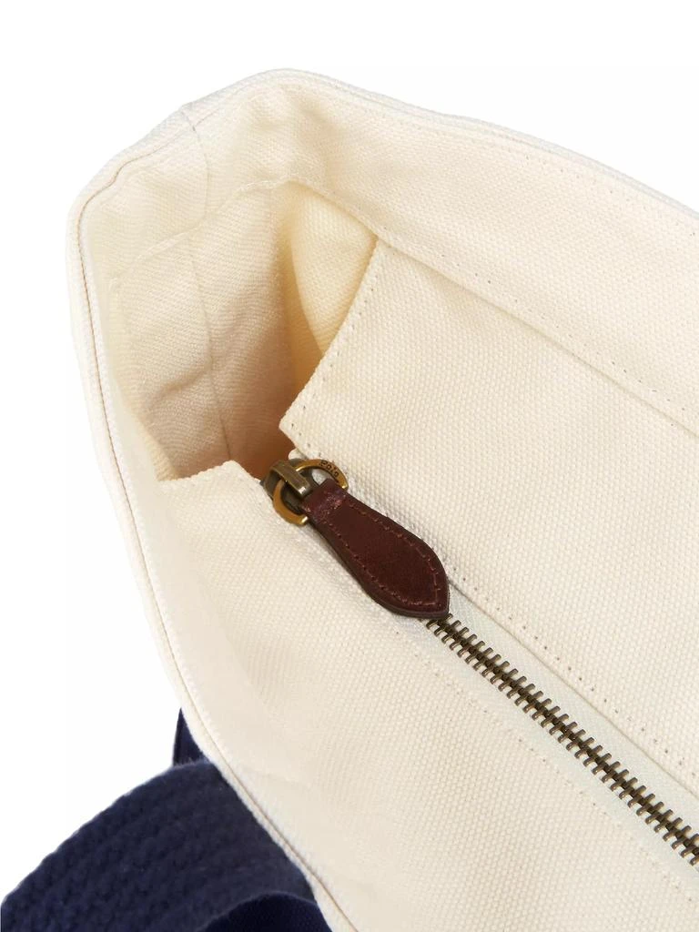 Ralph Lauren Medium Canvas Polo Bear Tote Bag 6