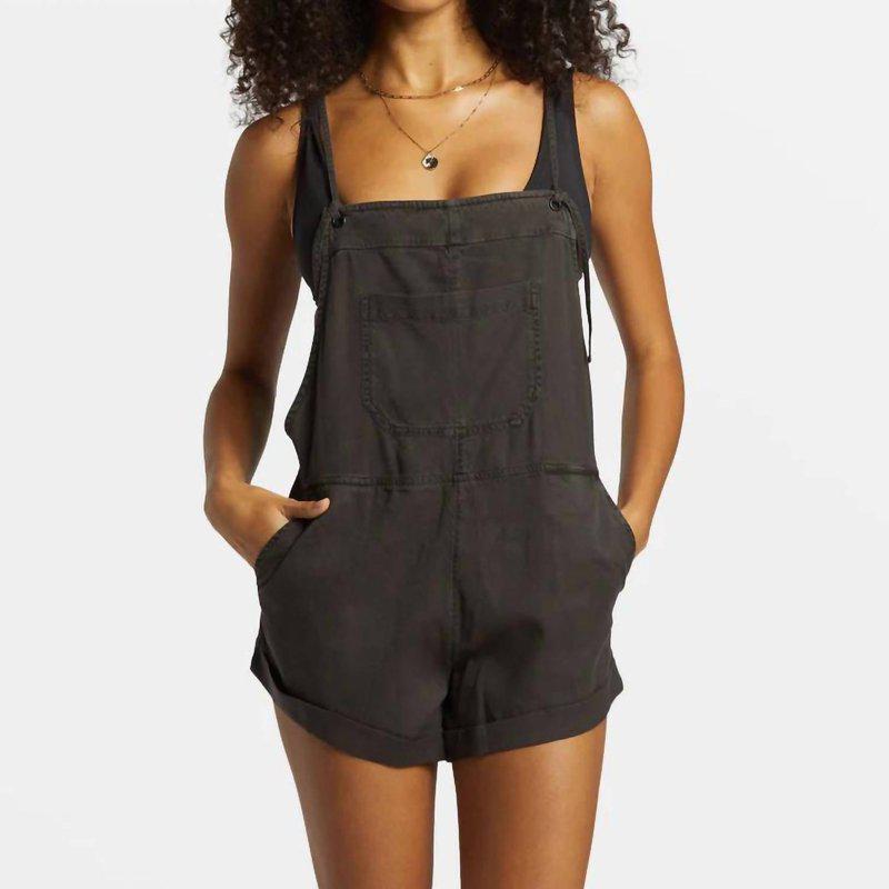 Billabong Wild Pursuit Overall In Off Black