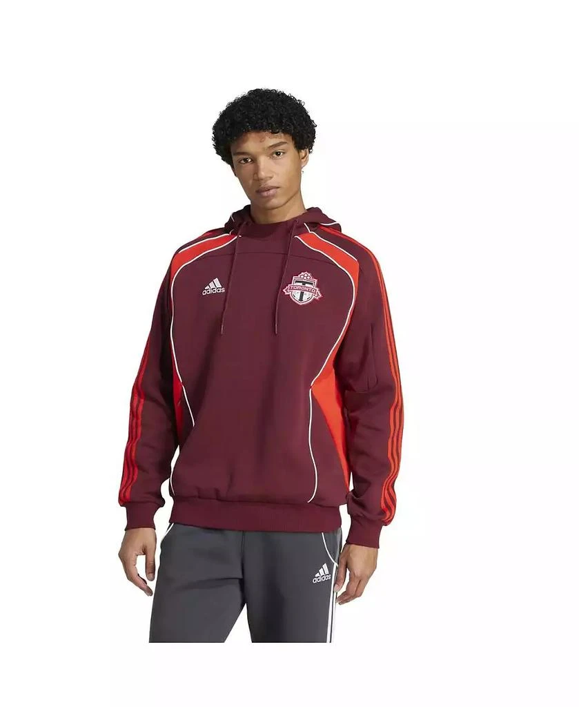Adidas Men's Red Toronto FC 2025 Travel Pullover Hoodie Hoodies