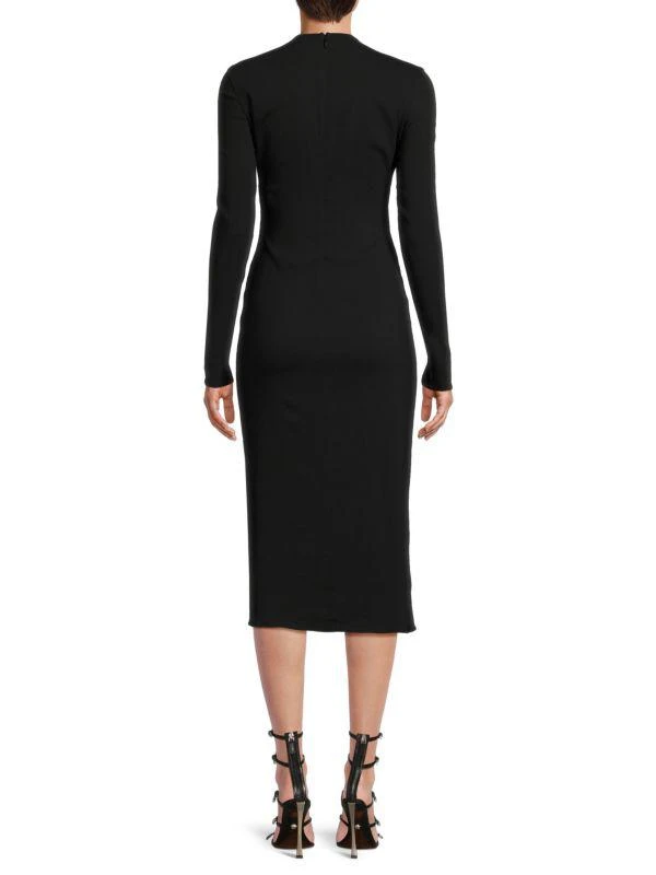 Versace Front Cutout Midi Dress 2