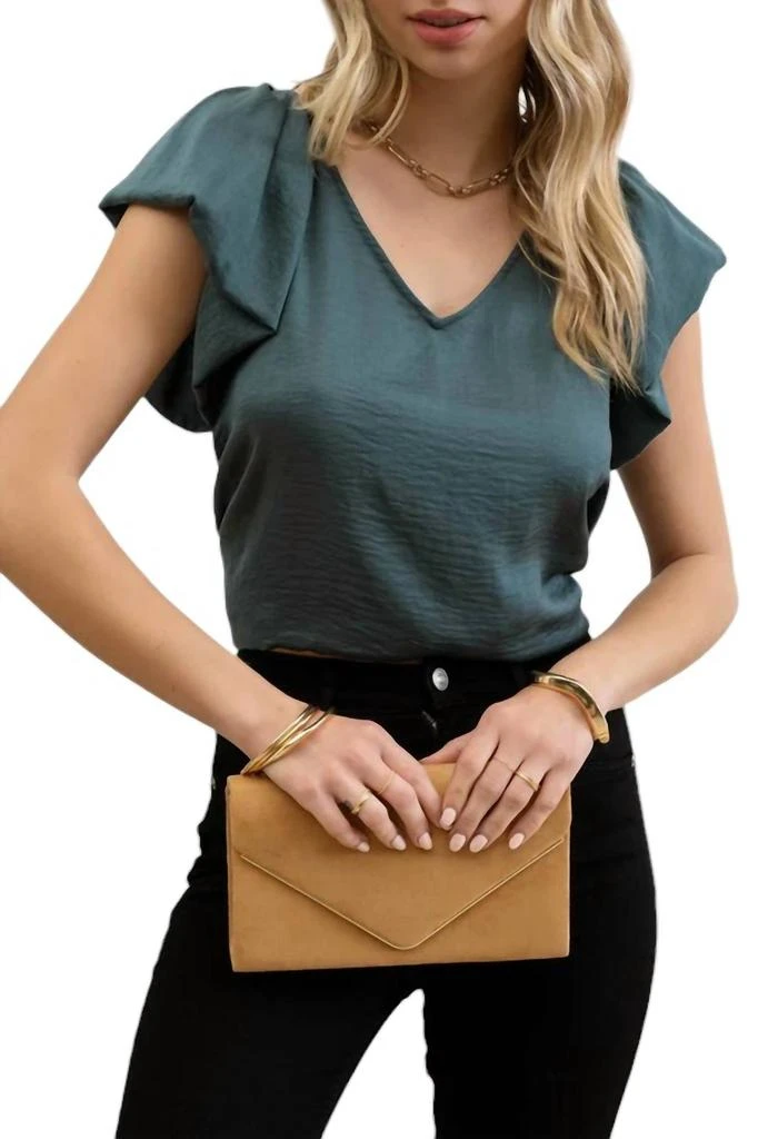 Blu Pepper Abena Flutter Sleeve Blouse 5