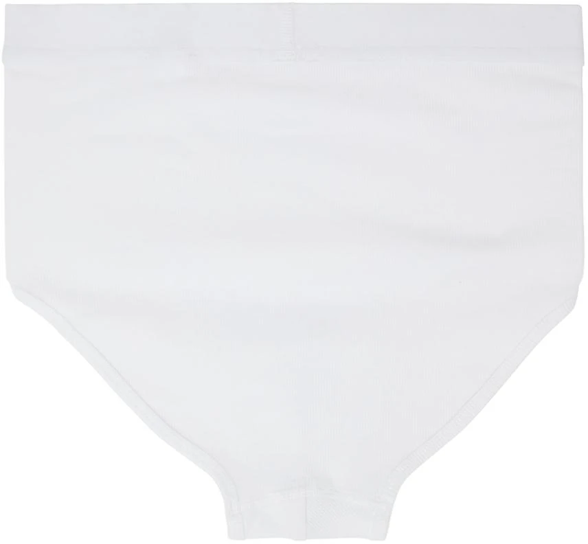 MARINE SERRE White Embroidered Briefs 2