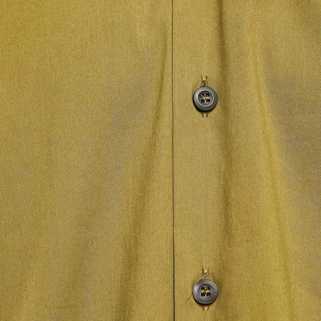 Prada Prada Green Stretch Cotton Button Front Shirt M 3