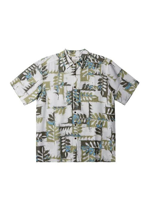 Quiksilver Waterman Short Sleeve Canoes Reef Woven Shirt 1