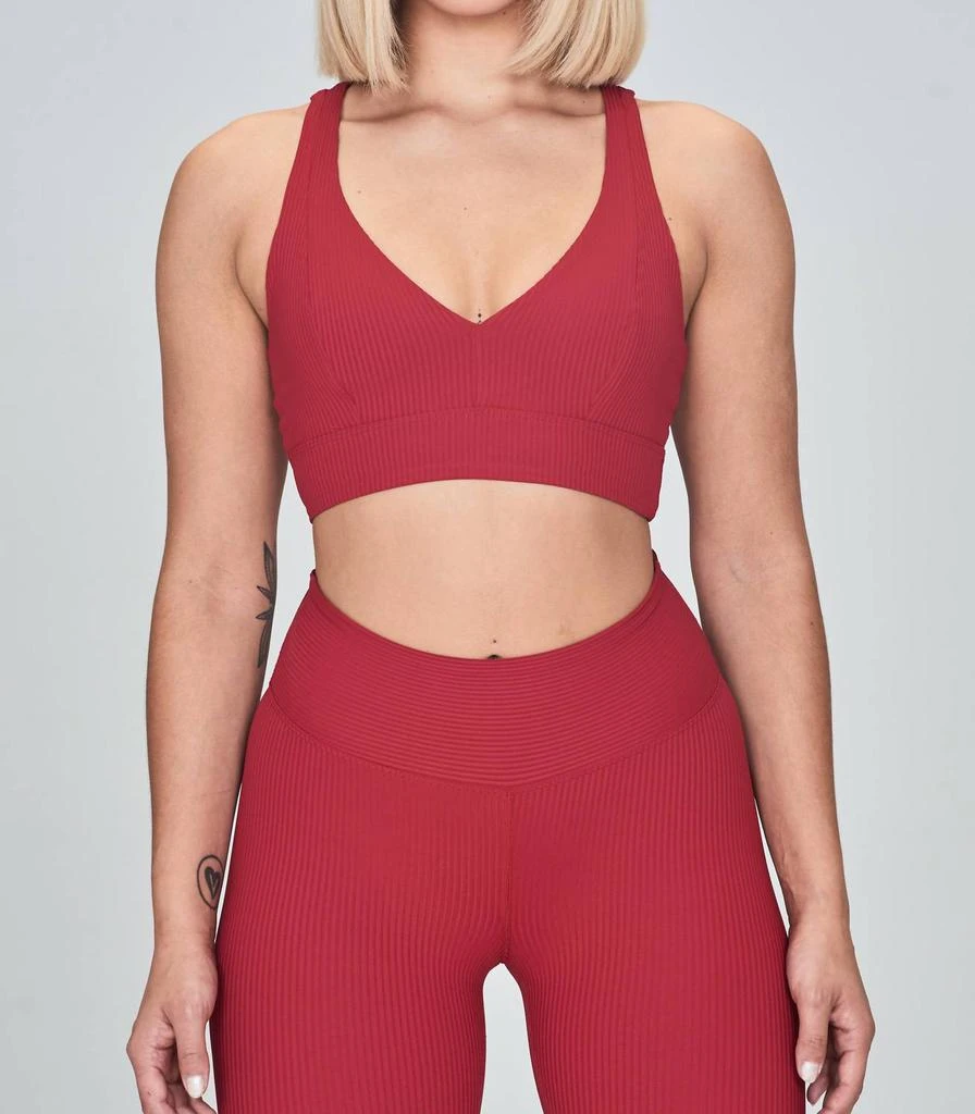 Year Of Ours Year Of Ours - Veronica V Ribbed Sports Bra
