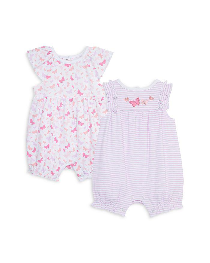 Little Me Girls' Butterflies Rompers, 2 Pack - Baby