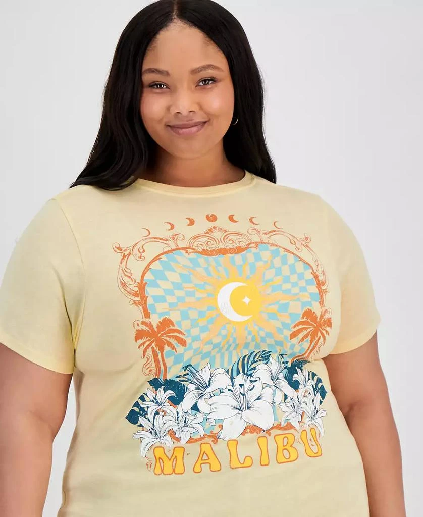 Rebellious One Trendy Plus Size Malibu Graphic T-Shirt 3