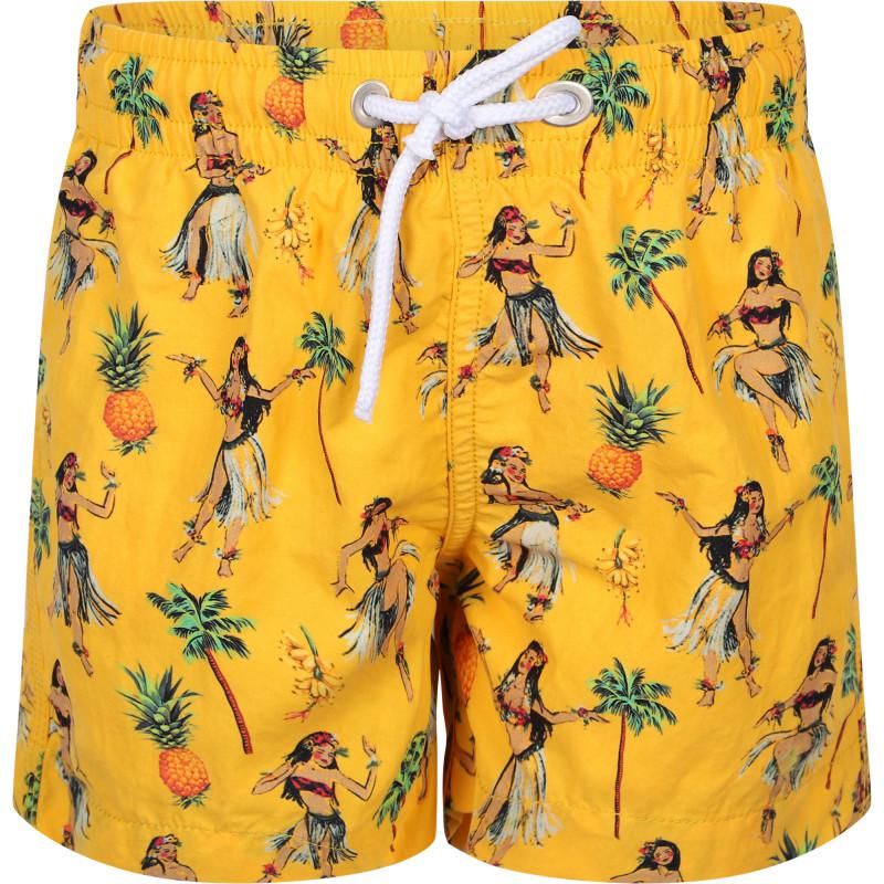 Banana Moon Tropical print swimming shorts in yellow