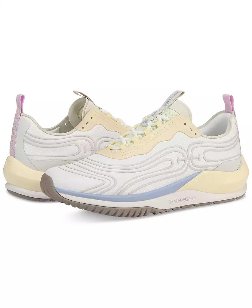 Sam Edelman Women
s Miles Mixed-Media Lace-Up Sneakers 7