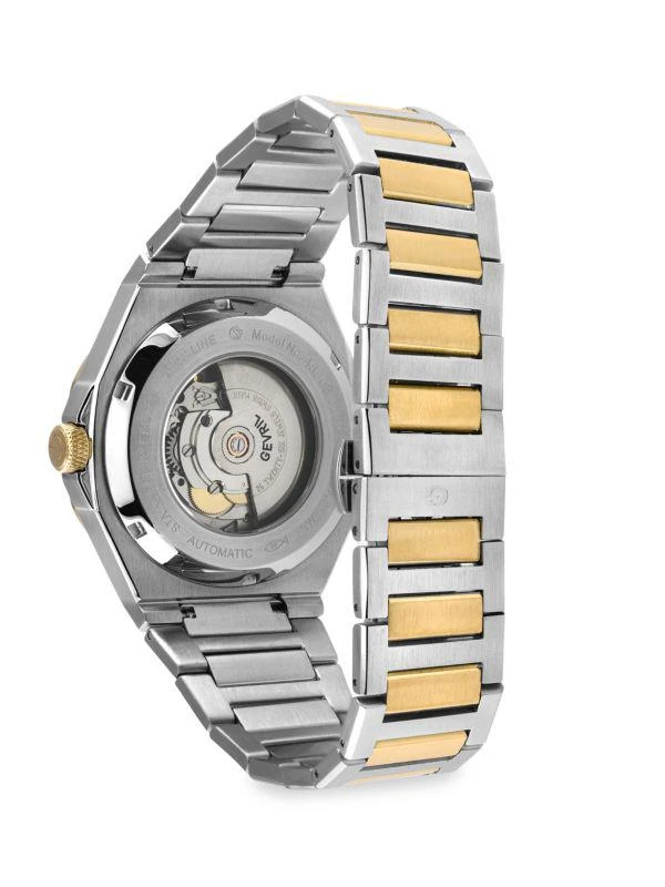 Gevril High Line 43MM Swiss Automatic Two Tone Stainless Steel Watch 3