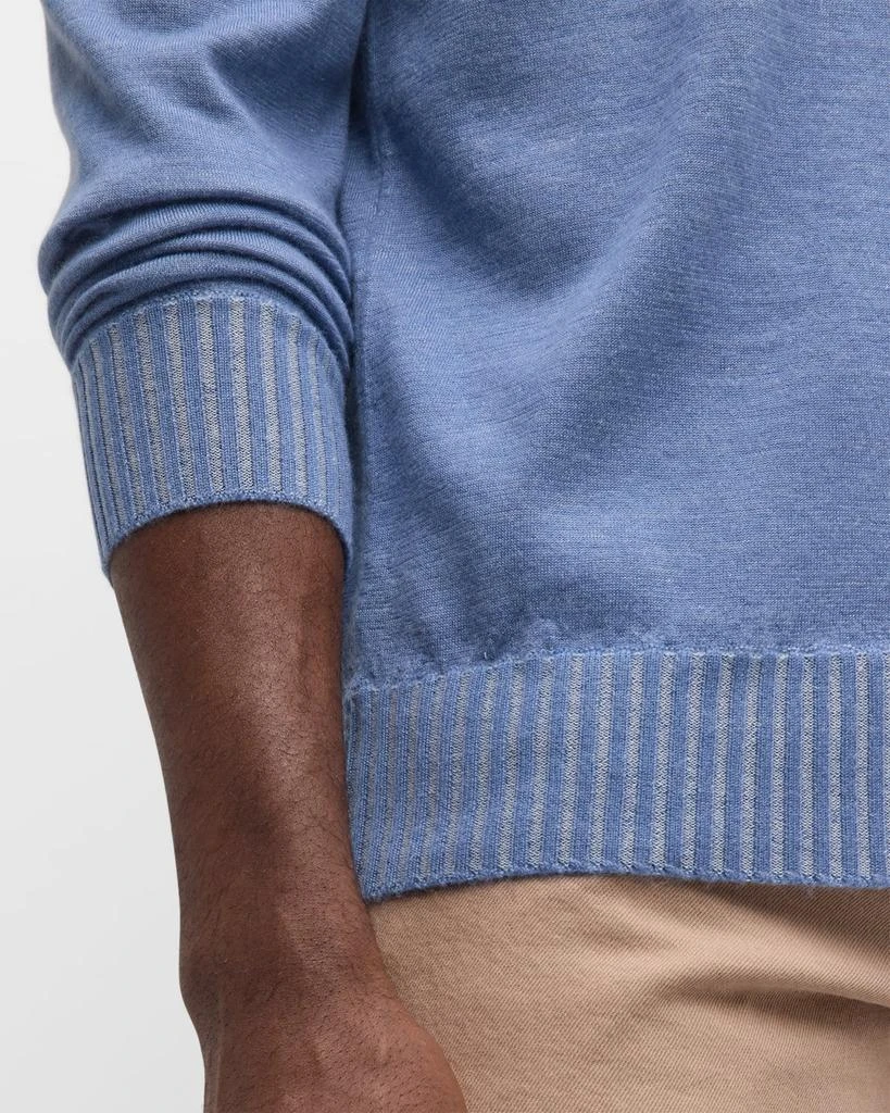 Fioroni Men's Duvet Cashmere Full-Zip Sweater 5