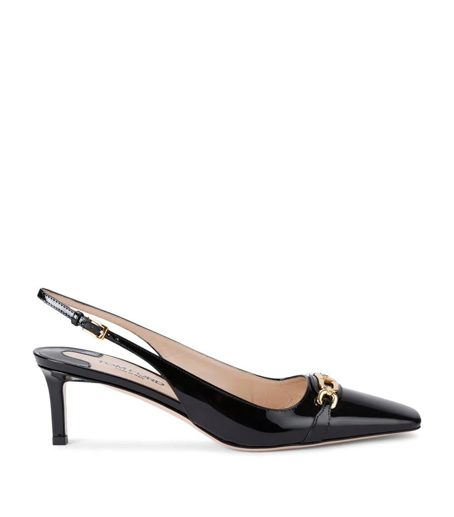 Tom Ford Patent Leather Whitney Slingback Pumps 55 1