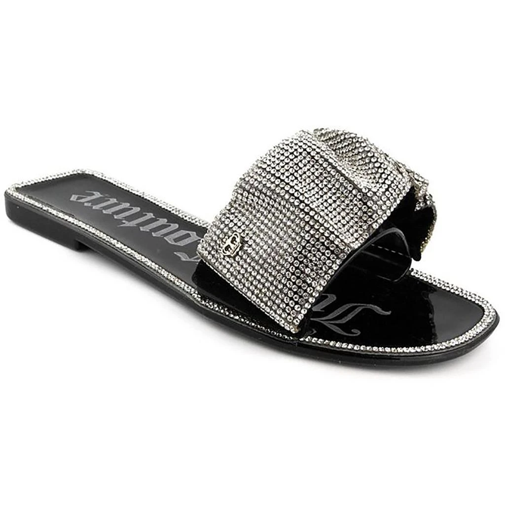 Juicy Couture Hollyn Womens Embellished Slip-On Slide Sandals 2