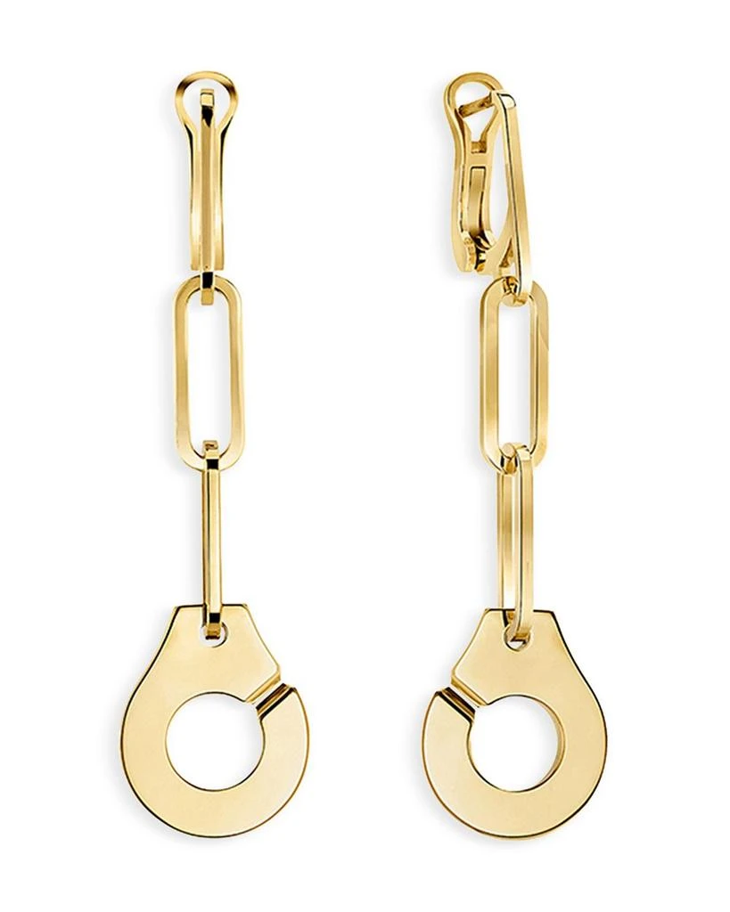 Dinh Van Dihn Van 18K Yellow Gold Menottes Link Drop Earrings 1