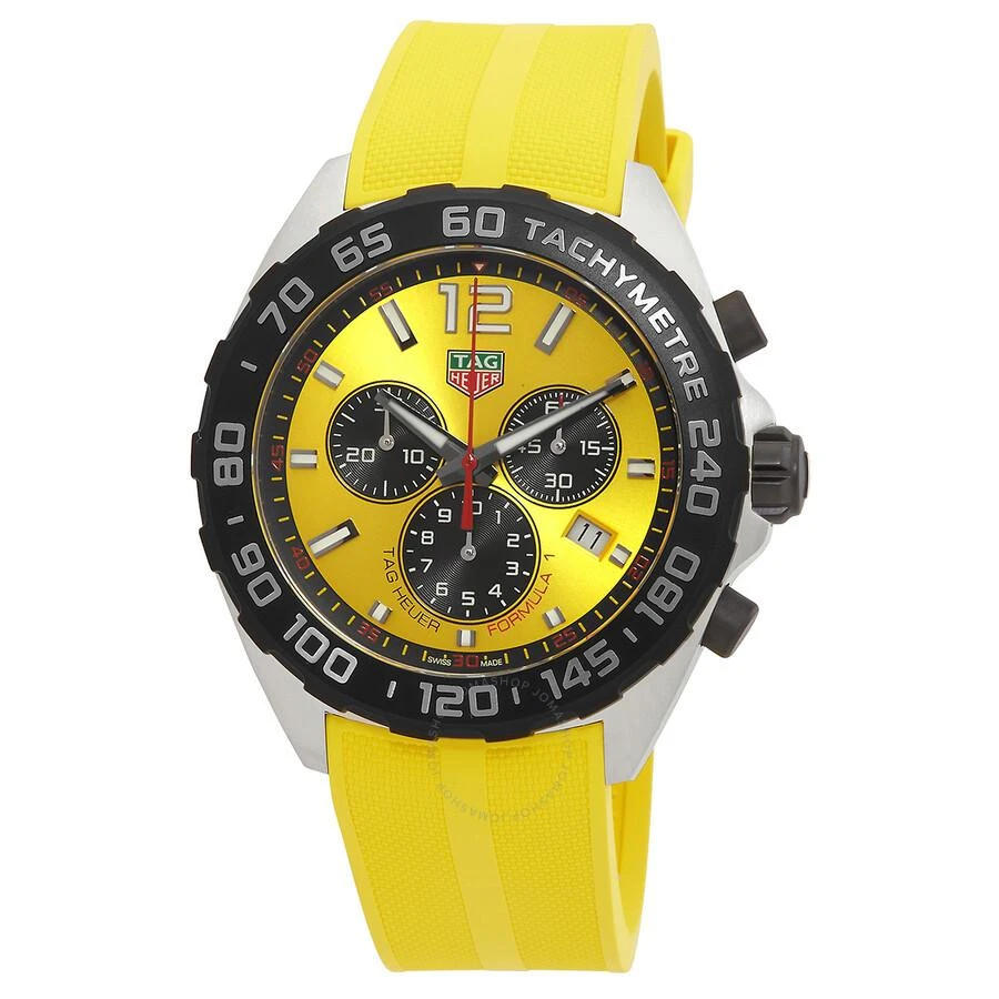 TAG Heuer Formula 1 Chronograph Quartz Yellow Dial Men's Watch CAZ101AM.FT8054 1