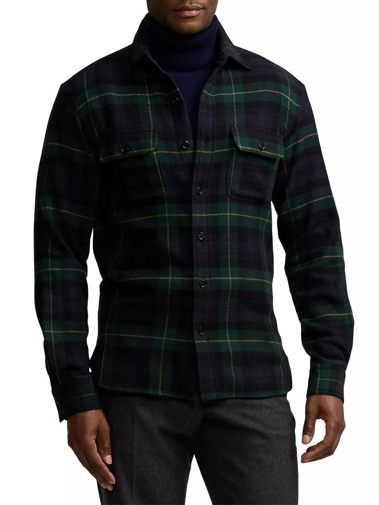 Ralph Lauren Wool & Cashmere Plaid Shirt 3