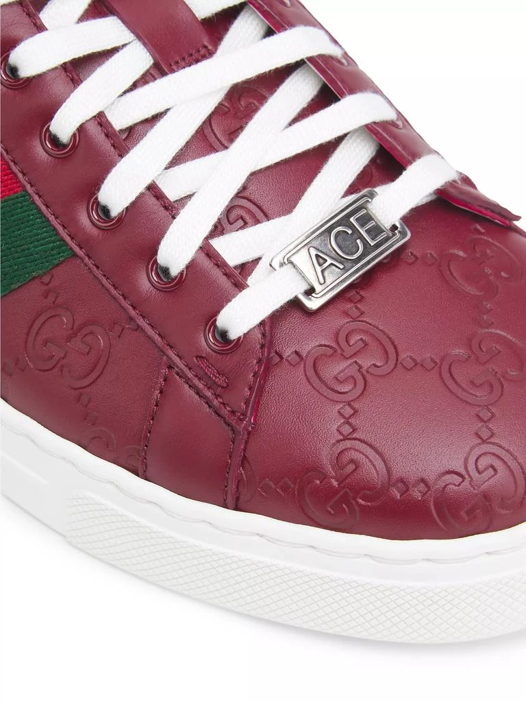 Gucci Ace Leather Low-Top Sneakers 5