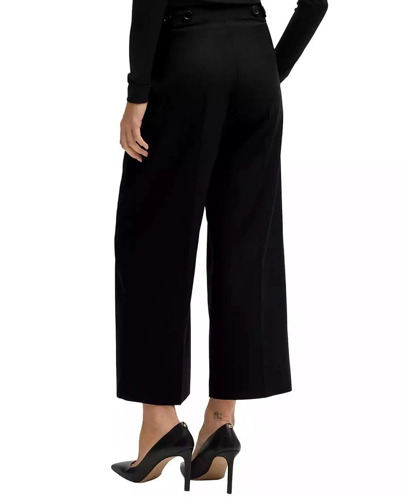 Hugo Boss Women's Regular-Fit High-Waisted Trousers 2