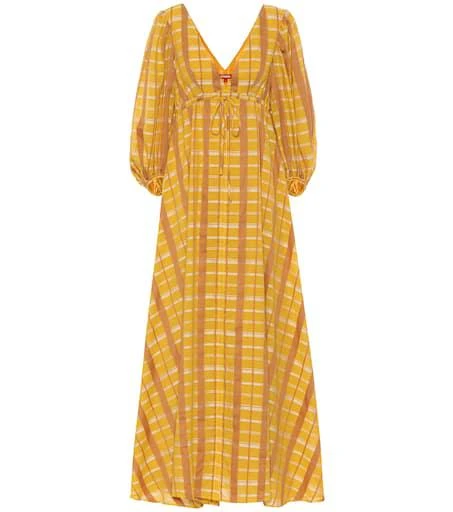 Staud Amaretti cotton-blend maxi dress 1