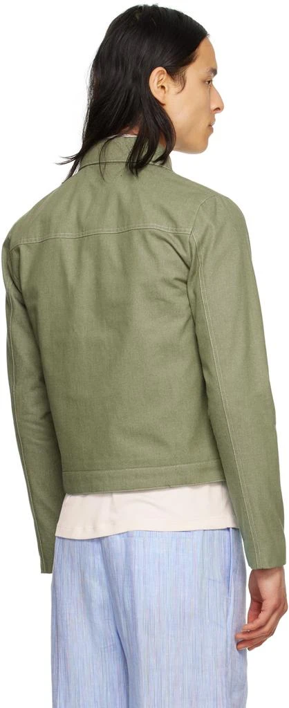 Carlota Barrera Khaki Biker Jacket 3