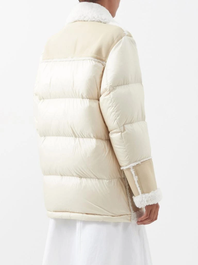 Moncler Ilay shearling-panelled down jacket 5