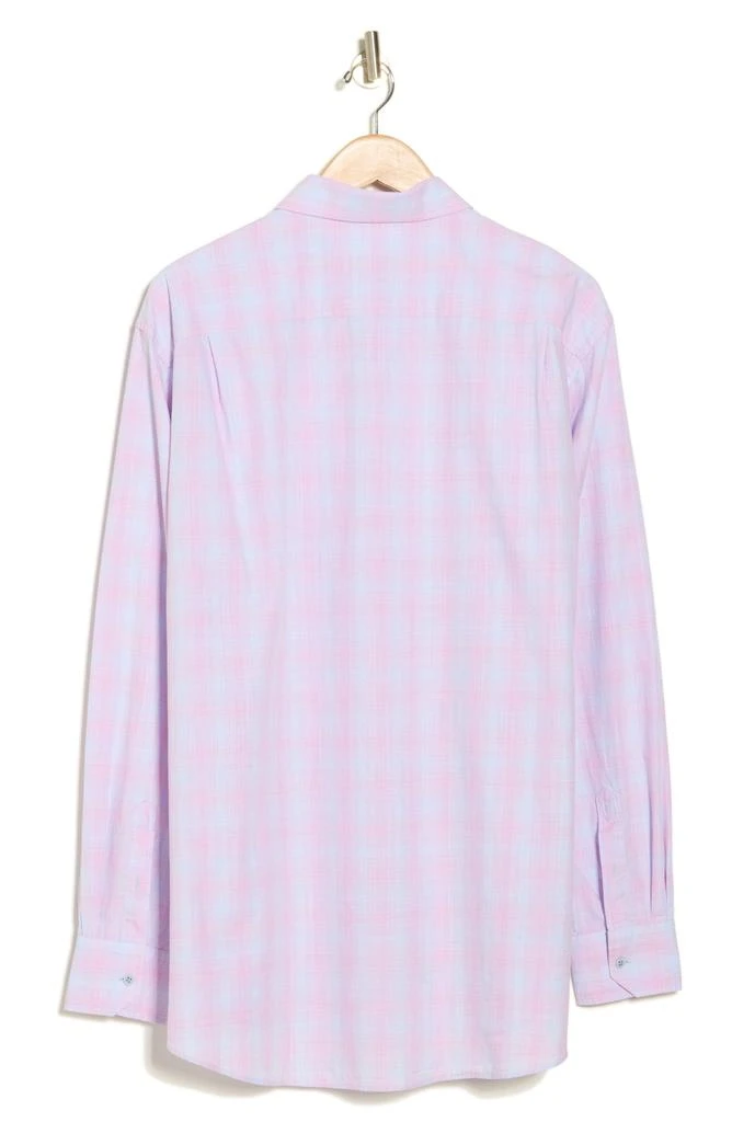 David Donahue Casual Plaid Cotton Poplin Button-Down Shirt 2