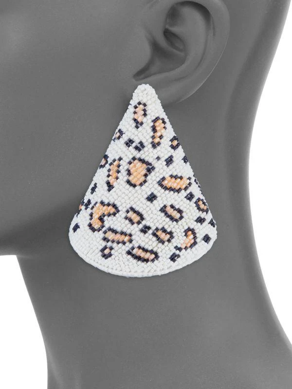 Rebecca Aida Caviar Clip-On Cone Earrings 2