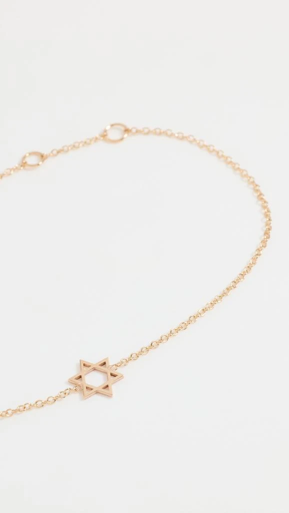 Zoe Chicco 14k Gold Midi Bitty Star of David Bracelet 3