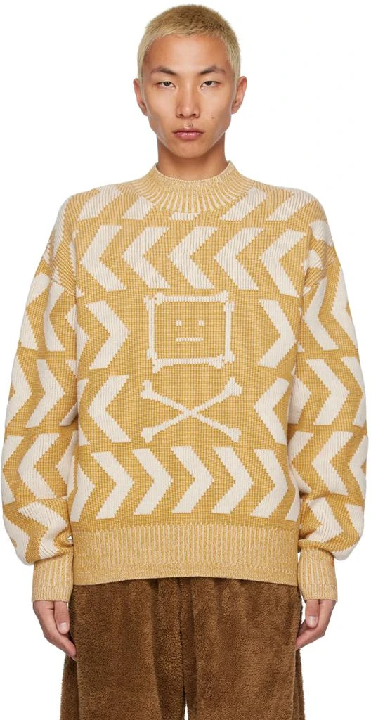 Acne Studios Yellow Crewneck Sweater 1