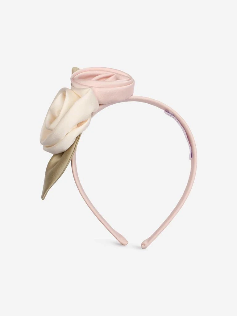 Jessie And James Jessie And James Girls Satin Midsommer Headband in Pink