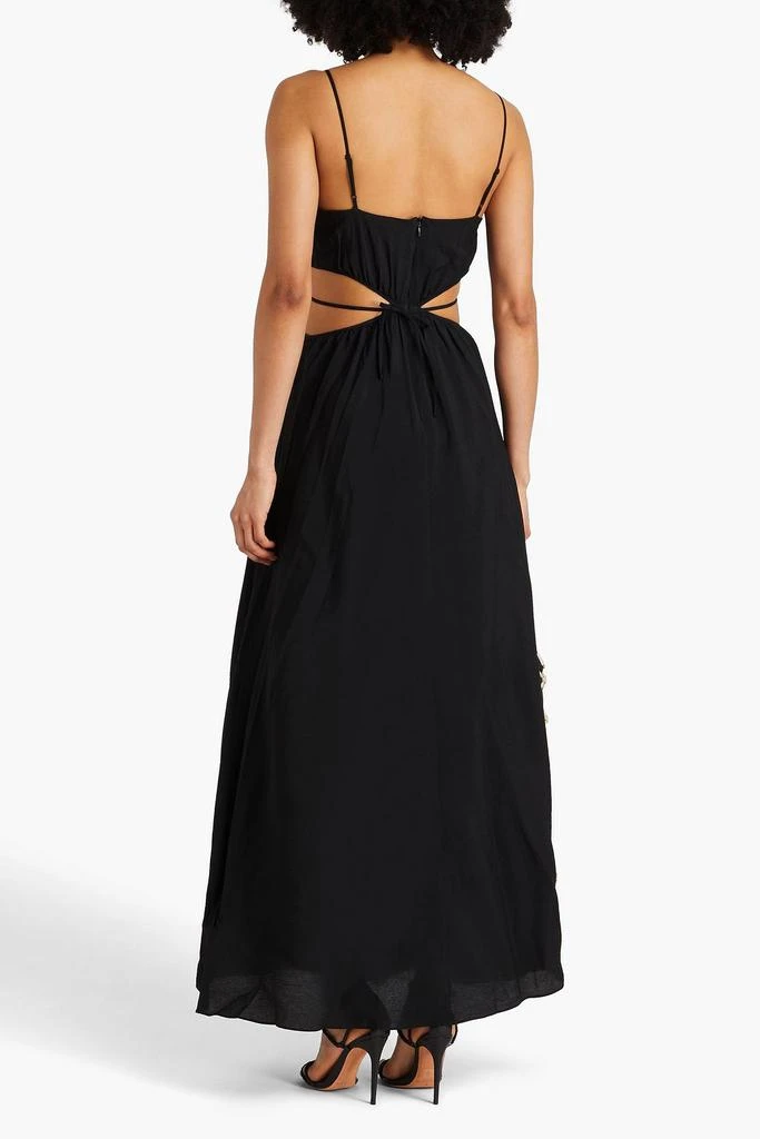 SIMKHAI Amora cutout mousseline maxi dress 3