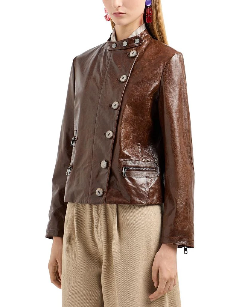 Emporio Armani Leather Moto Jacket 1