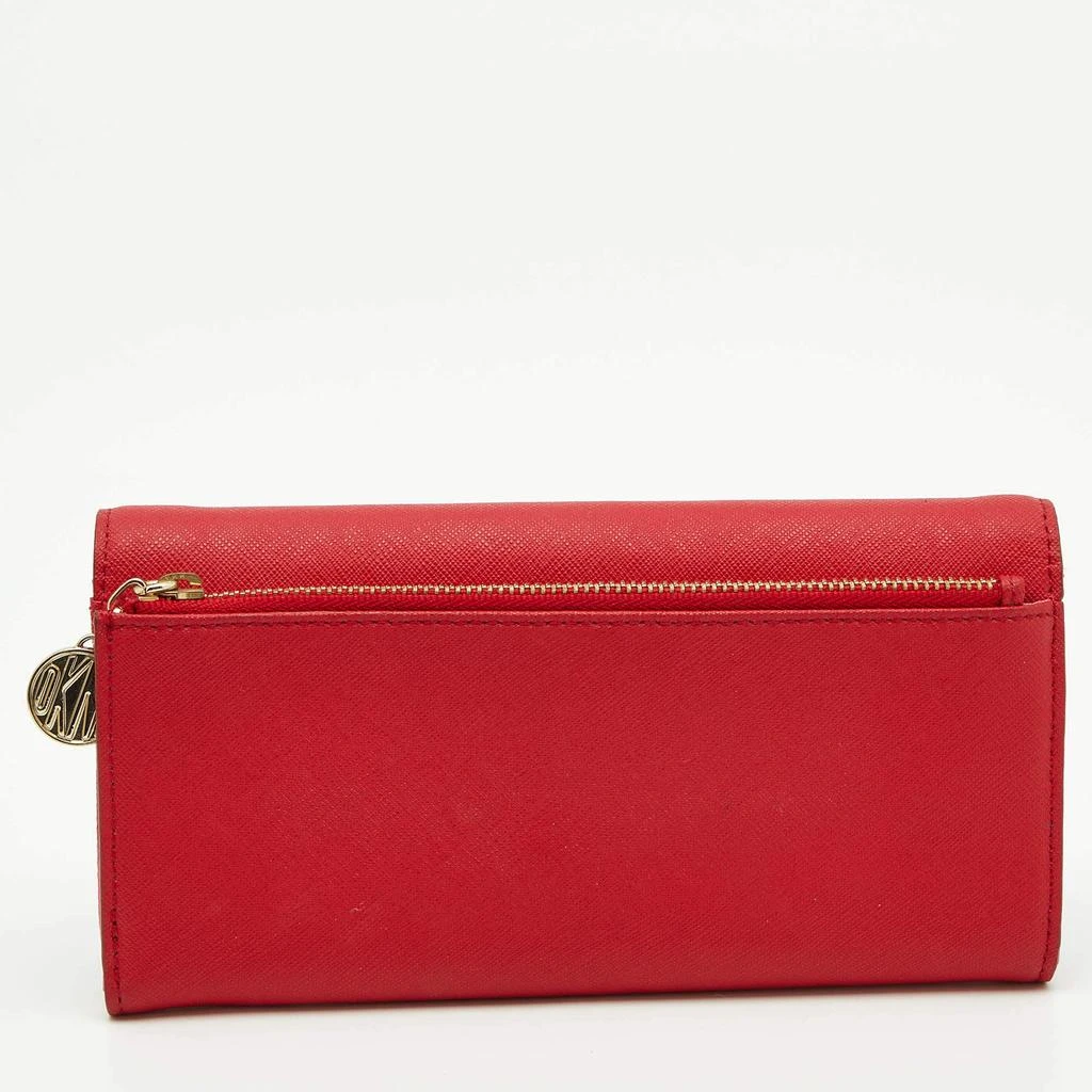 DKNY DKNY Red Leather Flap Continental Wallet 4