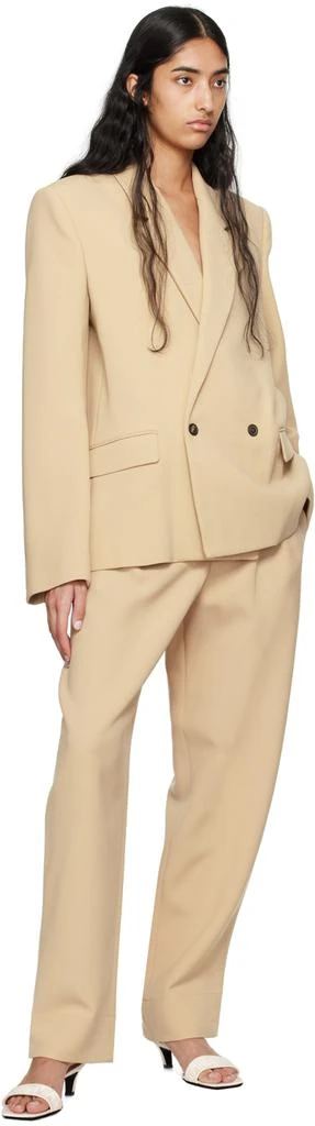 WARDROBE.NYC Beige Hailey Bieber Edition Tailored Blazer 4