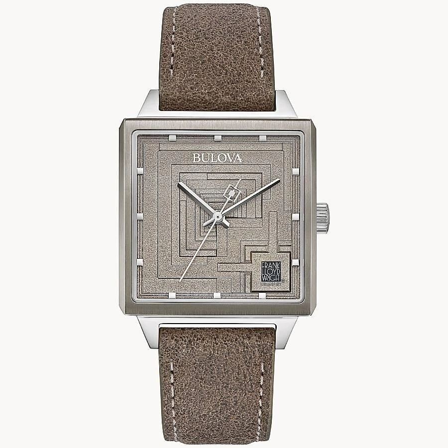Bulova Special Edition Frank Lloyd Wright Ennis House Quartz Men
s Watch 96A314 1