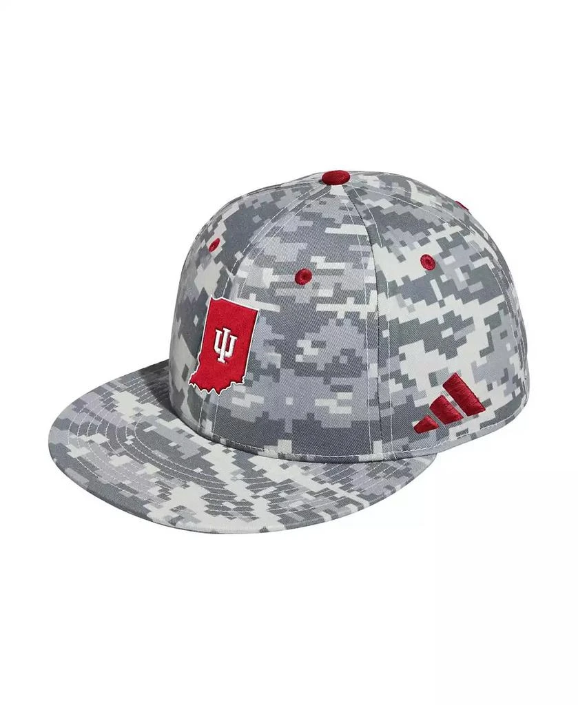 Adidas Men's Camo Indiana Hoosiers On-Field Fitted Baseball Hat 1