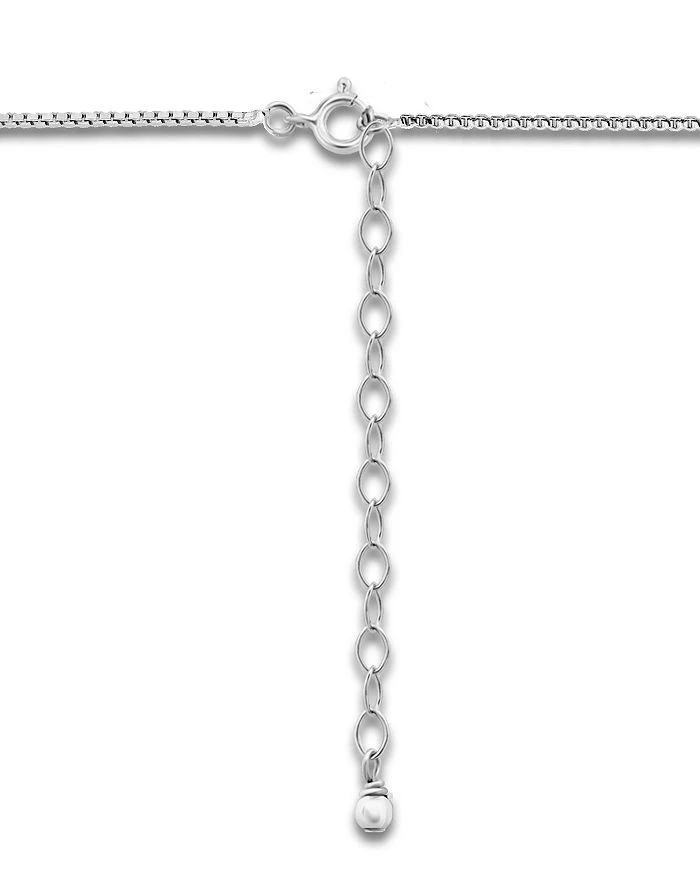 AQUA Emerald Cut Cubic Zirconia Pendant Necklace in Sterling Silver, 16-18" - Exclusive 3