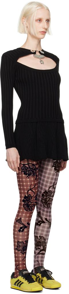 CHOPOVA LOWENA Black Darlene Sweetheart Mini Dress