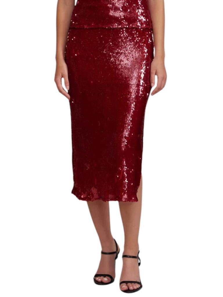 Lucy Paris Lucy Paris - Molly Sequined Midi Skirt