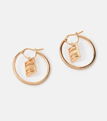 Givenchy 4G crystal-embellished hoop earrings 4
