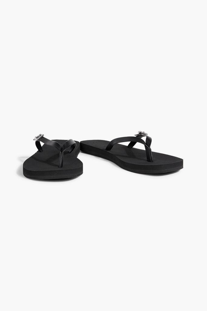 Stuart Weitzman Embellished flip flops