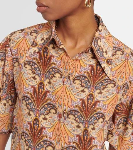 ETRO Printed silk top 4