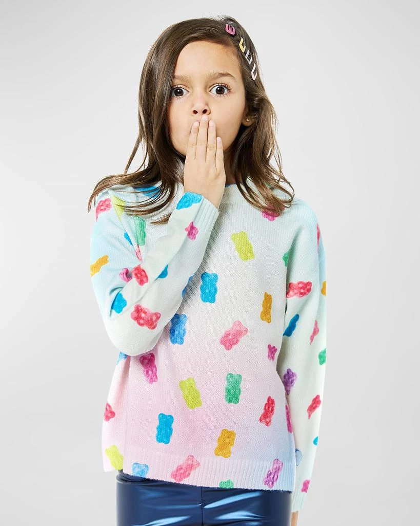 Hannah Banana Girl's Multicolor-Print Gummy Bear Sweater, Size 2T-10 2