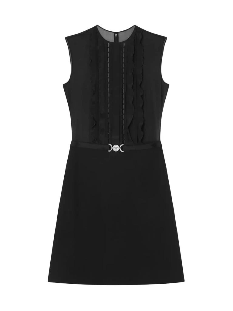Versace Georgette Medusa Belted Minidress 1