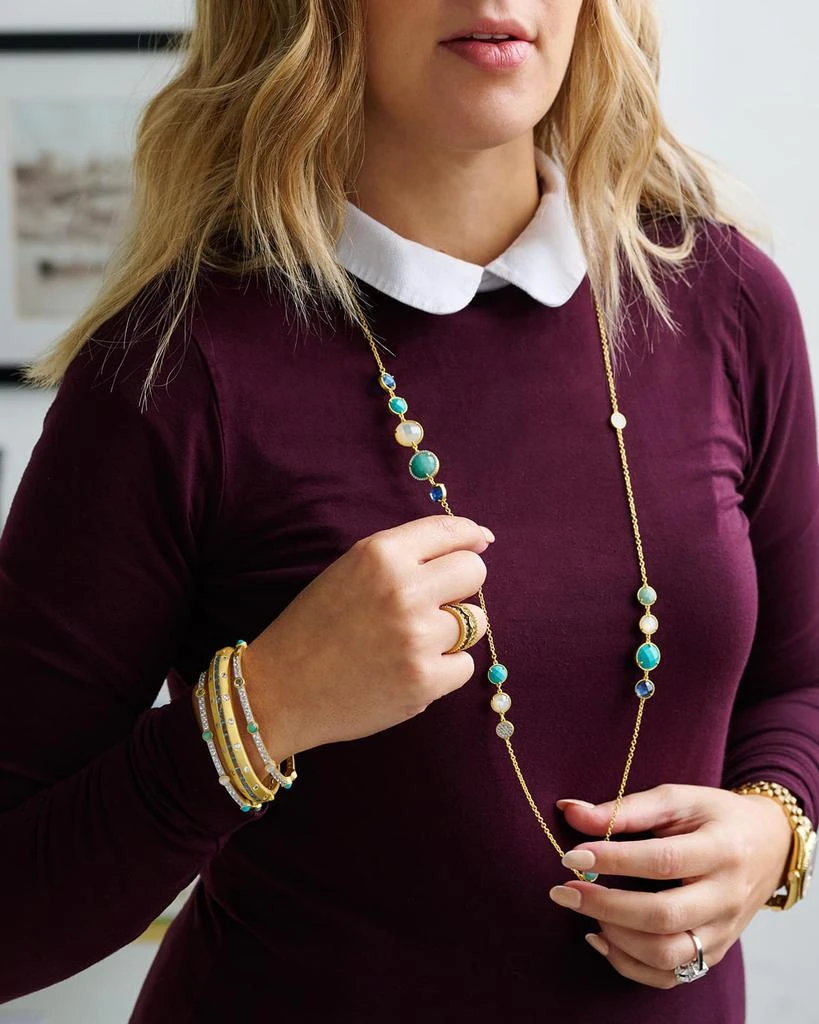 FREIDA ROTHMAN Shades of Hope Long Chain Multi-Stone Necklace 2