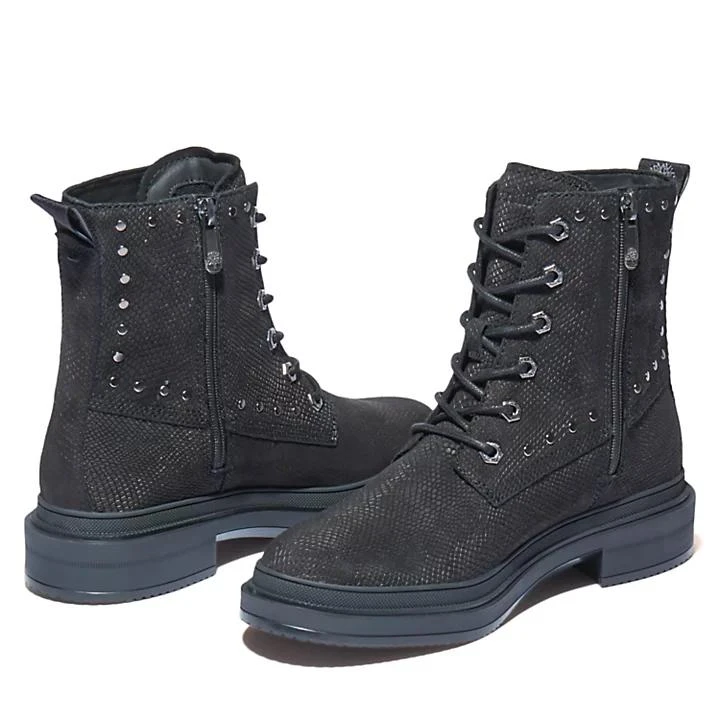 Timberland Lisbon Lane 6 Inch Boot for Women in Black Lizard Print 5