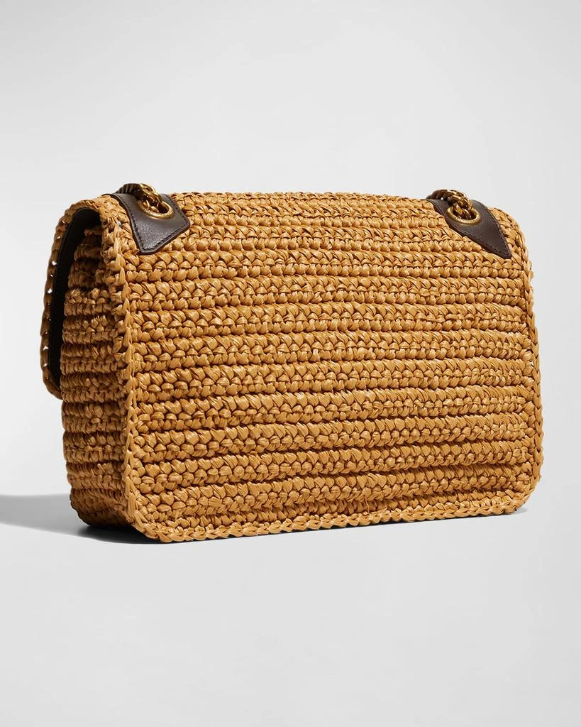 Yves Saint Laurent Niki Medium Flap YSL Shoulder Bag in Raffia 4