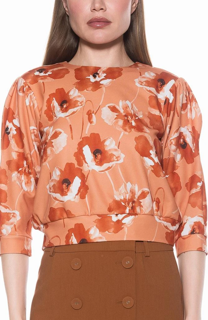 ALEXIA ADMOR Bebe Three-Quarter Sleeve Sweatshirt