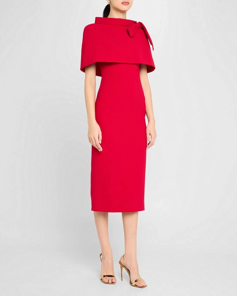 Badgley Mischka Funnel-Neck Cape Midi Dress - Dresses & Skirts - Compare  Prices from 5+ Stores - Free Shipping - BeyondStyle