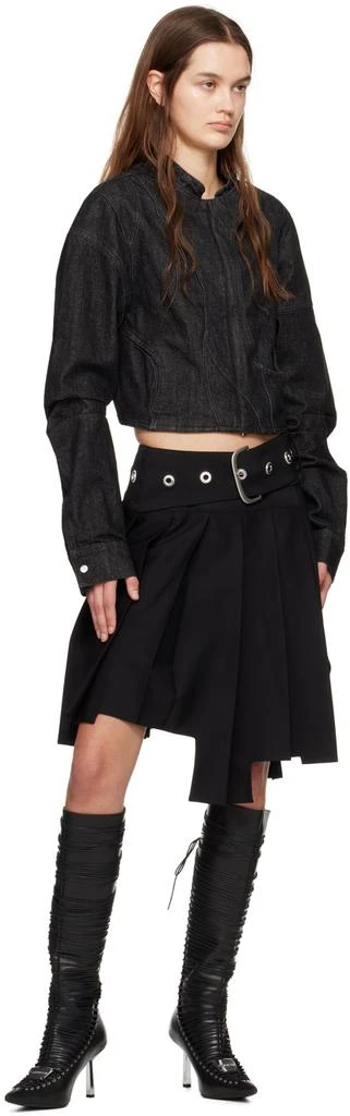 Heliot Emil Black Exsiccate Denim Jacket 4